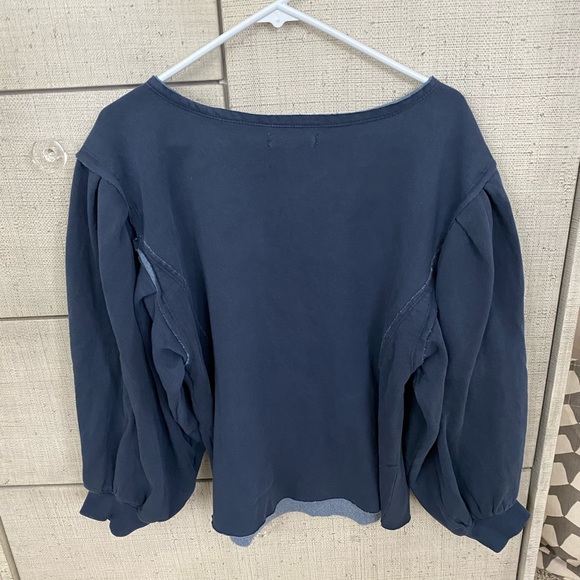 Free people Blouson sleeve sweatshirt XS NWT - Picture 2 of 6